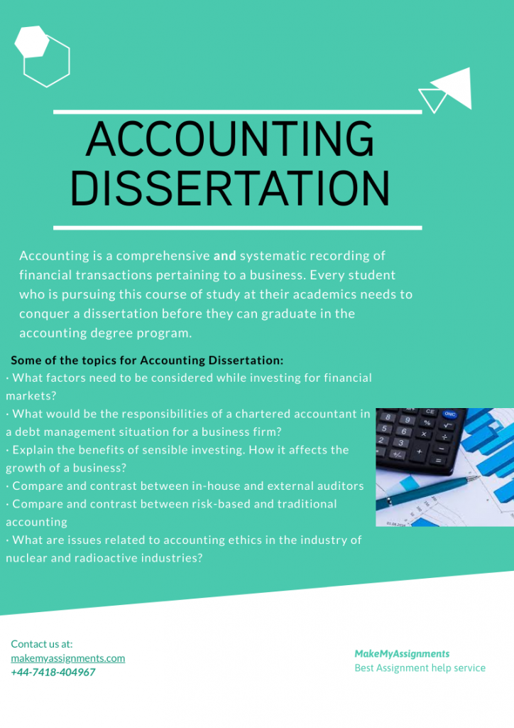 accounting dissertation topics 2019