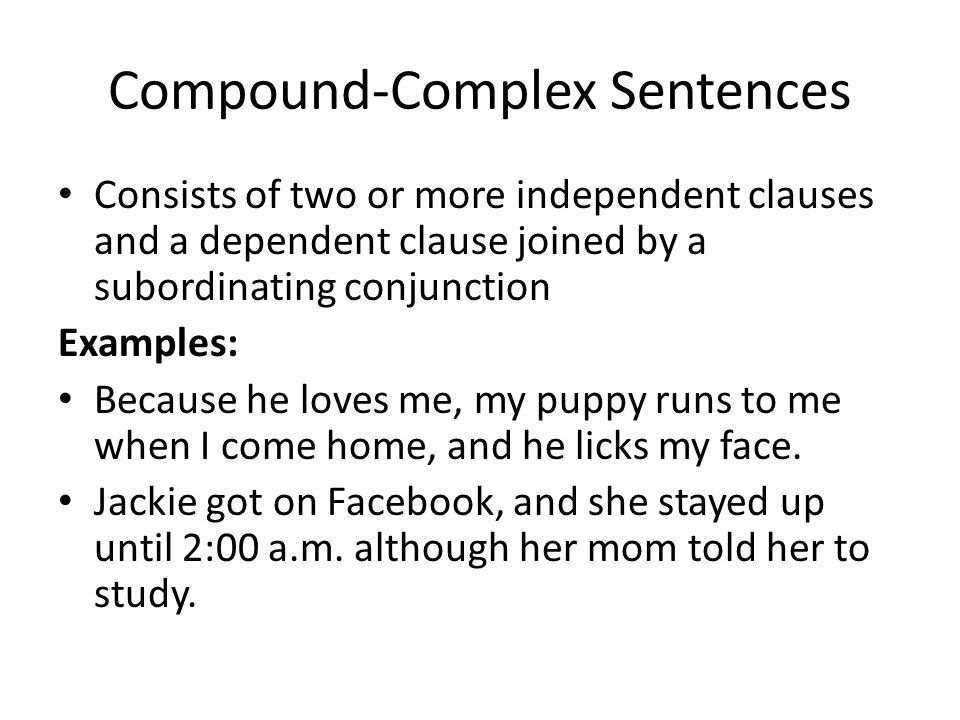 Contoh Compound Complex Sentence English Class Riset